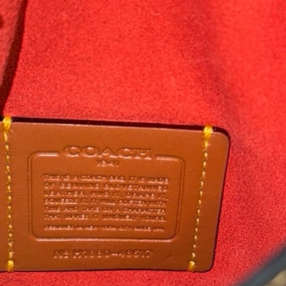 Coach Fringe Saddle Bag With Pyramid Rivets - Picture 12 of 12